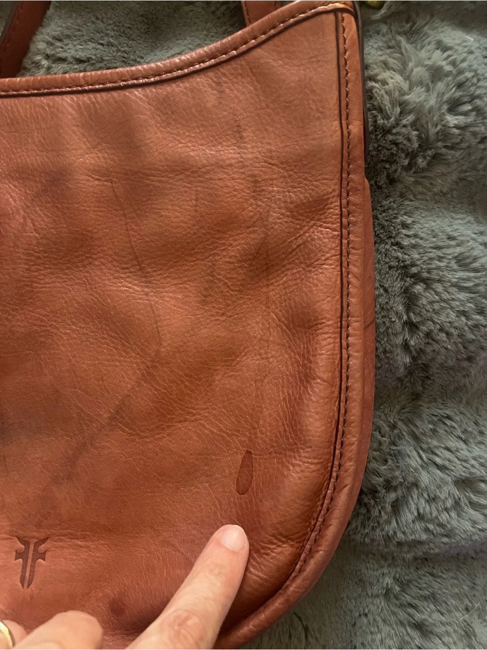 Frye Saddle Crossbody Bag in Rust - Picture 2 of 6